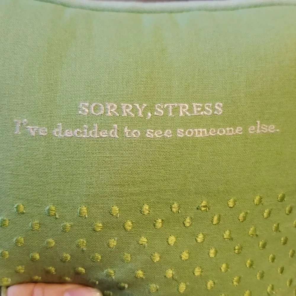 Small Lime & Teal Accent Pillow 
